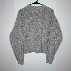 Abercrombie & Fitch Womens gray soft knit pullover sweater size small